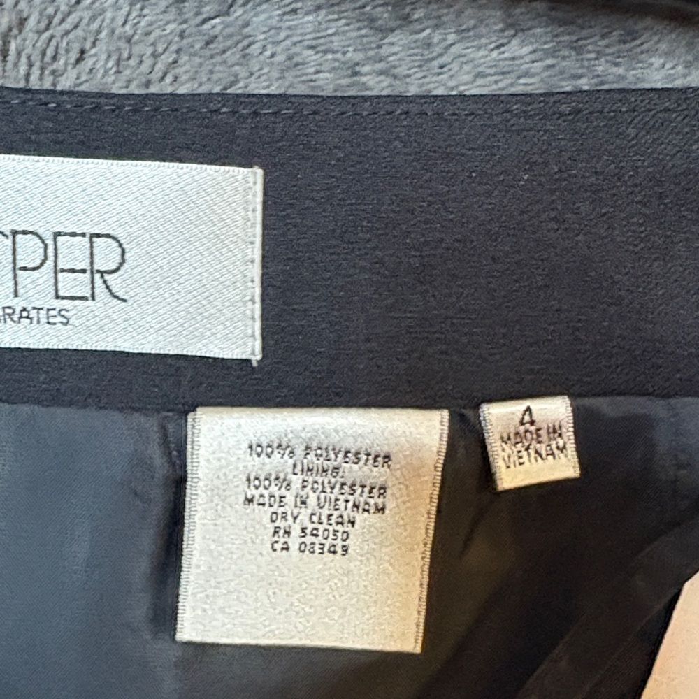 Kasper Dark Gray Pencil Skirt - Picture 6 of 8